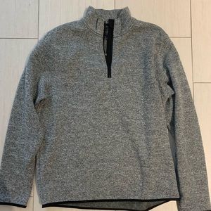 J Crew Marled fleece half-zip pullover, Size L